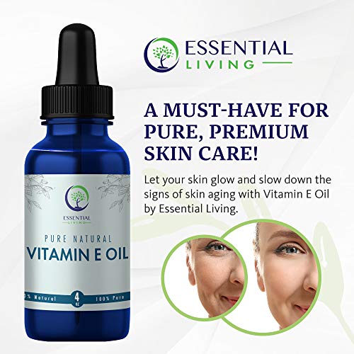 Essential Living: Organic Vitamin E Oil - All-Natural Skin Care Oil