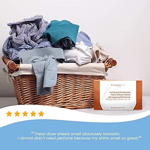 Mirai Clinical's Dryer Sheets: Purify and Deodorize Your Fabrics