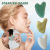 Natural Jade Stone Guasha Board for Face and Body Beauty