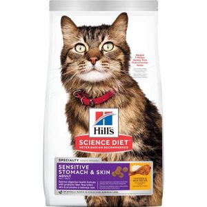 Hill's Science Diet Dry Cat Food, Adult, Sensitive Stomach