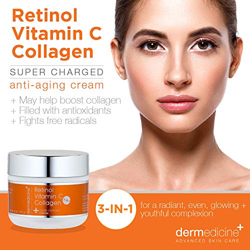 Vitamin C + Retinol + Collagen | Supercharged Anti-Aging Cream for Face
