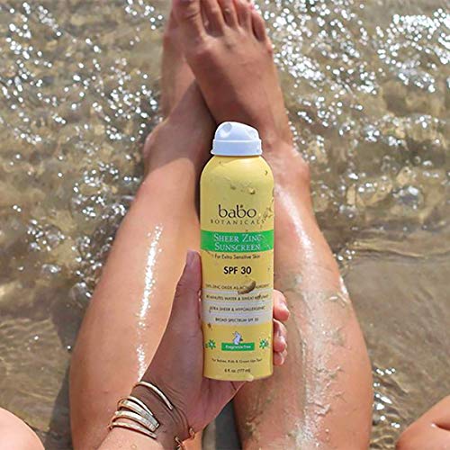 Babo Botanicals Sheer Zinc Spray Sunscreen SPF 30: Pure Protection for Delicate Skin