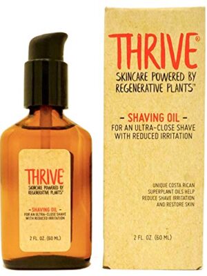 THRIVE Natural Shave Oil for Men, 2 Ounces