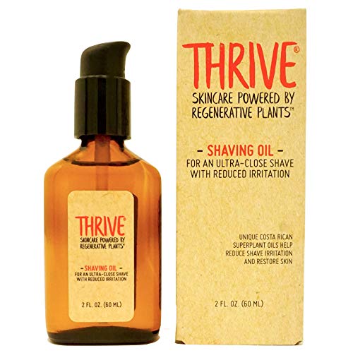 THRIVE Natural Shave Oil for Men, 2 Ounces