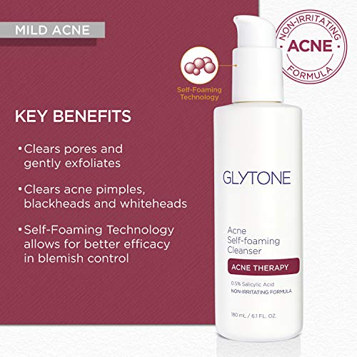Glytone Acne Self Foaming Cleanser with 0.5% Salicylic Acid