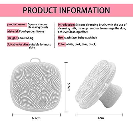 INKERLEE Soft Silicone Manual Facial Cleansing Brush
