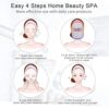 Led Face Mask Light Therapy, ALINETEFF 3 Colors Light Therapy