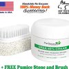 PurOrganica Urea 40% Foot Cream – With Pumice Stone and Brush