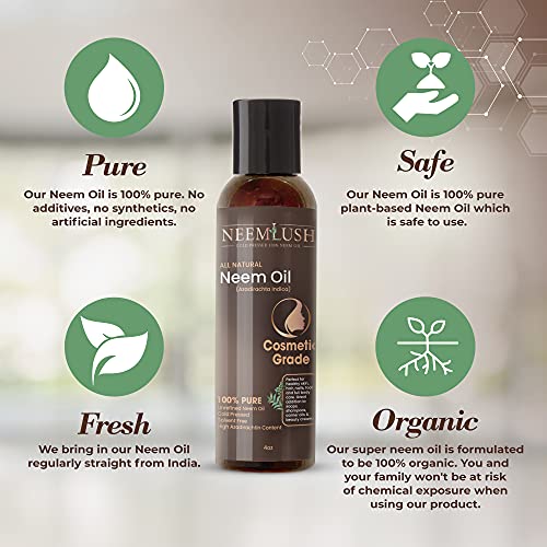 Organic Neem Oil - Hair, Nails - 100% Pure Neem Oil