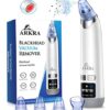 USB Rechargeable Blackhead Remover Vacuum with Heating Compress and 4 Suction Probes for Whitehead and Blackheads Removal