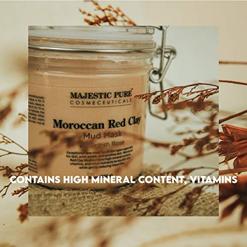MAJESTIC PURE Moroccan Red Clay Facial Mud Mask