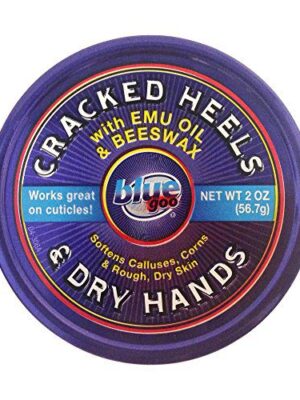 Cracked Heels Balm in nostalgic tin container with 100% pure emu oil for soft, smooth skin.