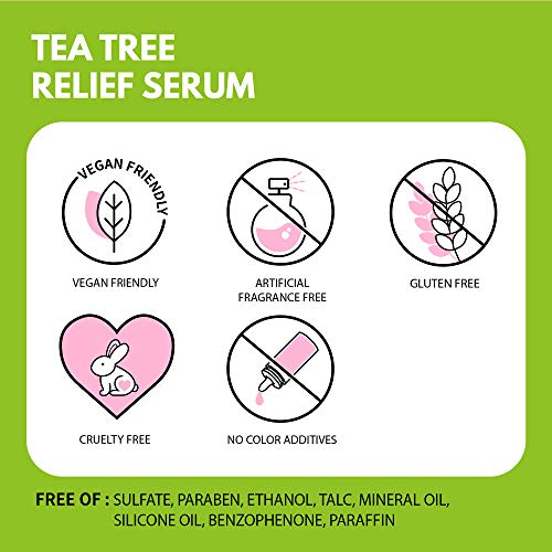 iUNIK Tea tree Relief Natural Facial Serum 1.71 Fl Oz