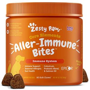 Zesty Paws Allergy Immune Supplement for Dogs Lamb