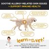 SkinHealth Soft Chews - Omega-Rich Dog Supplement for Itch-Free Skin, Shiny Coats, and Reduced Shedding - 90 Count