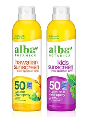 50 SPF Sunscreen Aerosol Clear Spray