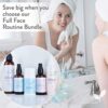 Full Face Routine Skincare Bundle - Glycolic Acid Facial Cleanser