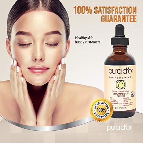 PURA D'OR Natural Vitamin E Oil: Your Ultimate Skin Savior! 🌿✨