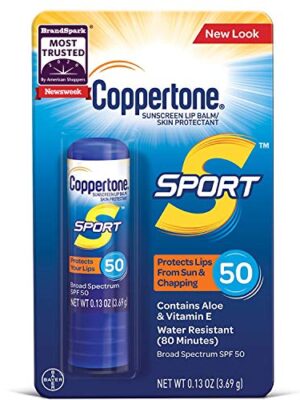 Coppertone Sport Sunscreen Lip Balm Broad Spectrum SPF 50
