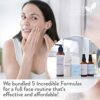 Full Face Routine Skincare Bundle - Glycolic Acid Facial Cleanser