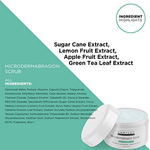 DRMTLGY Microdermabrasion Facial Scrub and Face Exfoliator.