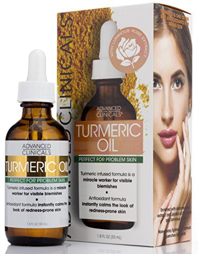 Advanced Clinicals Collagen Serum and Turmeric Oil Skin Care Set.