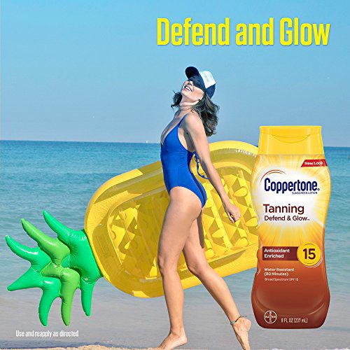 Coppertone Tanning Sunscreen Lotion Broad Spectrum SPF 15