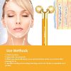 2-IN-1 Beauty Bar 24k Golden Pulse Facial Face Massager