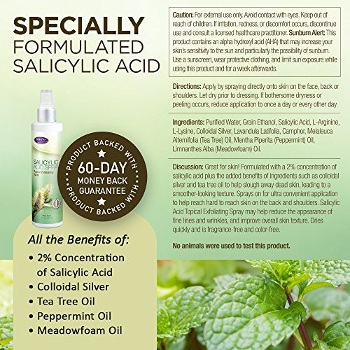 Life-Flo Salicylic Acid Spray .Topical Exfoliating Spray