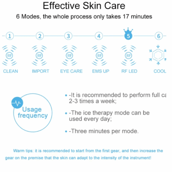 6-in-1 Face and Eye Lift Device with Cooling and Hot Therapy for Radiant Skin