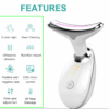 EMS Neck Facial Massager with 7-Color LED Therapy – For Smooth, Youthful Skin