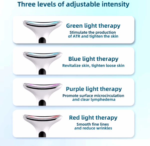 Intelligent Neck and Face Massager – Light Therapy for a Youthful Glow2 Intelligent Neck and Face Massager – Light Therapy for a Youthful Glow